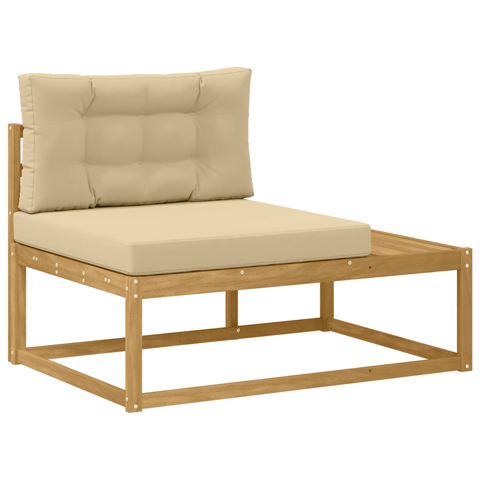 Outdoor-Sofagarnitur Weiß 230,5 x 83 x 73 cm Polyester