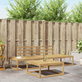 Outdoor-Sofagarnitur Weiß 79 x 79 x 37 cm Massivholz Akazie