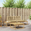 Outdoor-Sofagarnitur mit Kissen Weiß 79 x 79 x 37 cm Polyester