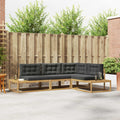 Outdoor-Sofagarnitur Weiß 277,5 x 198,5 x 73 cm Polyester