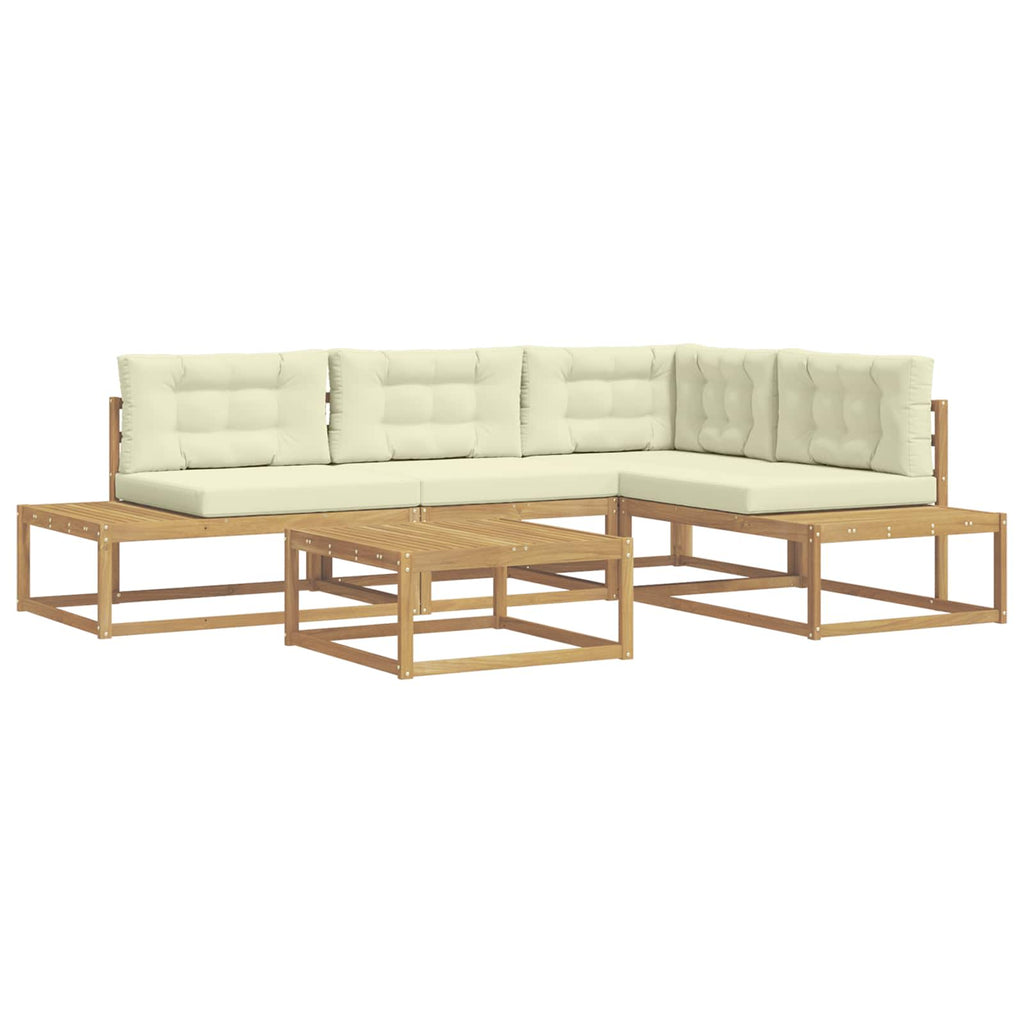 Outdoor-Sofagarnitur mit Kissen Weiß 79 x 79 x 37 cm Polyester