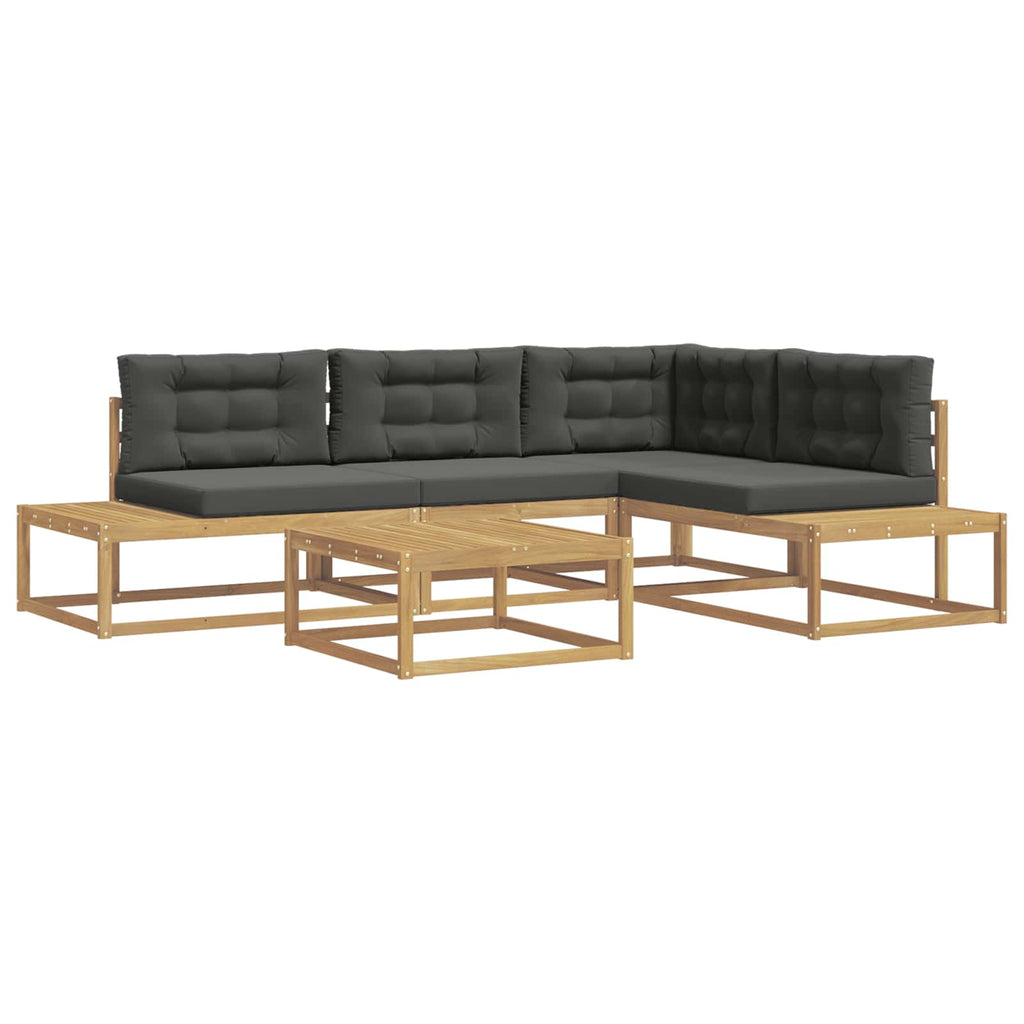 Outdoor-Sofagarnitur mit Kissen Weiß 79 x 79 x 37 cm Polyester