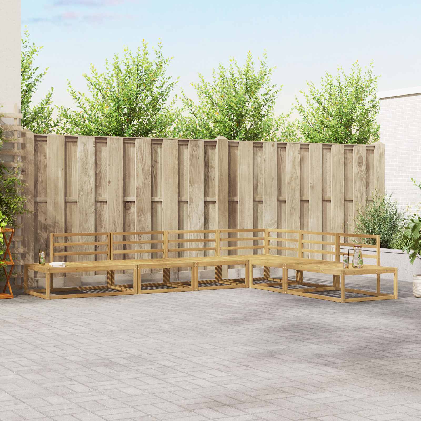 Outdoor-Sofagarnitur 5 Stück