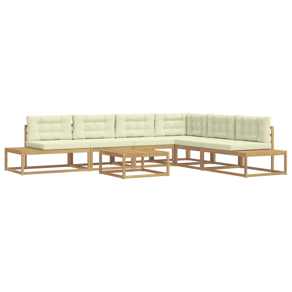 Outdoor-Sofagarnitur mit Kissen Weiß 79 x 79 x 37 cm Polyester