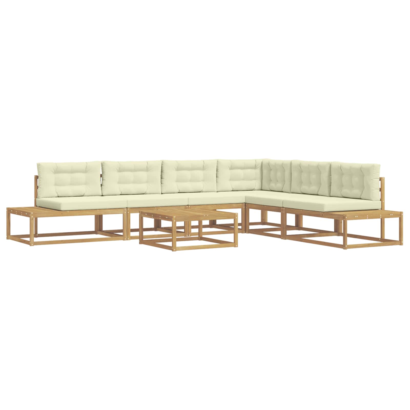 Outdoor-Sofagarnitur mit Kissen Weiß 79 x 79 x 37 cm Polyester