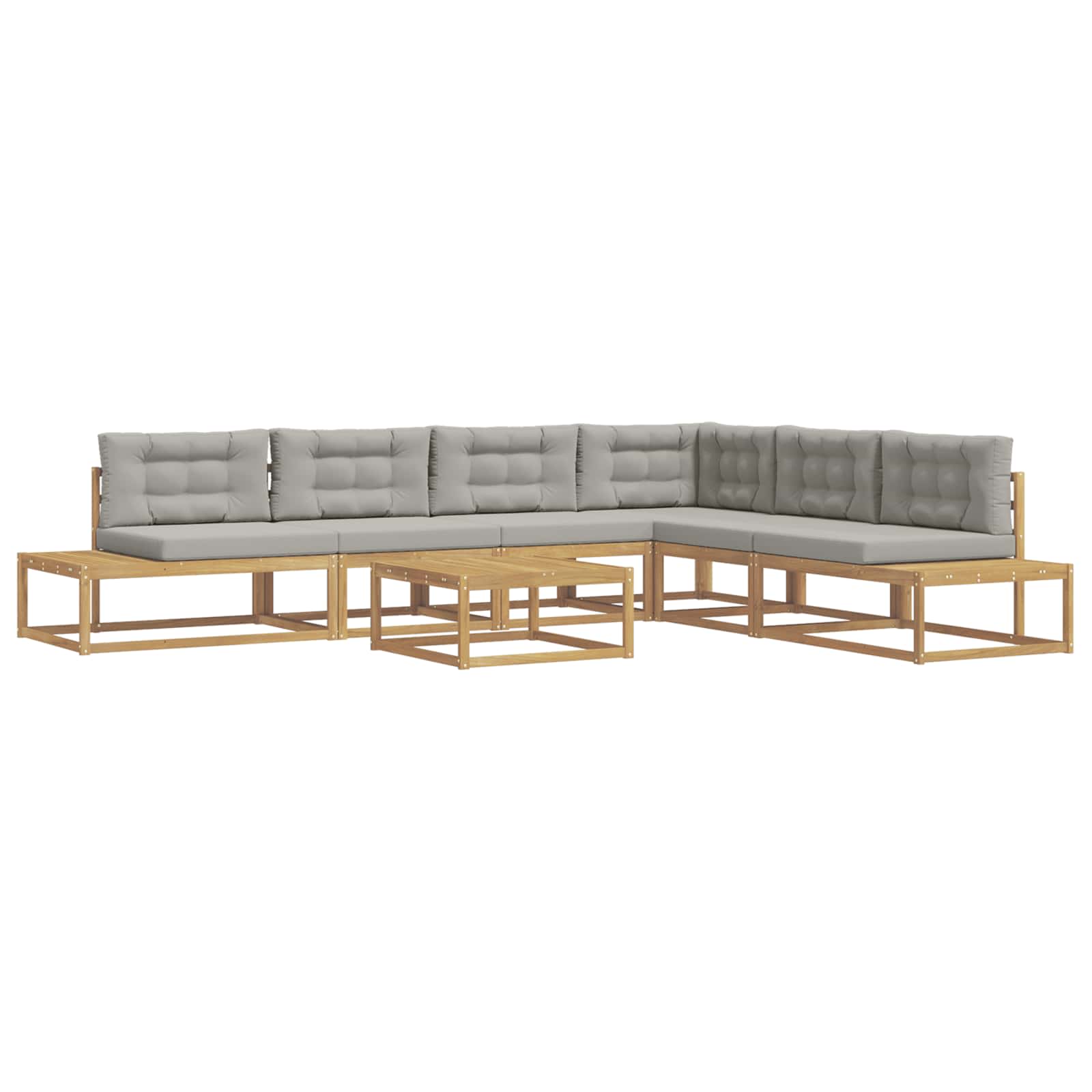 Outdoor-Sofagarnitur mit Kissen Weiß 79 x 79 x 37 cm Polyester