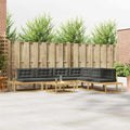 Outdoor-Sofagarnitur mit Kissen Weiß 79 x 79 x 37 cm Polyester