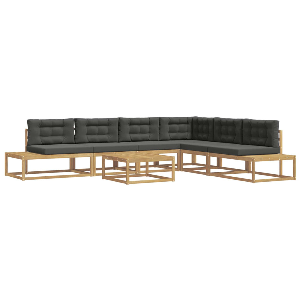 Outdoor-Sofagarnitur mit Kissen Weiß 79 x 79 x 37 cm Polyester