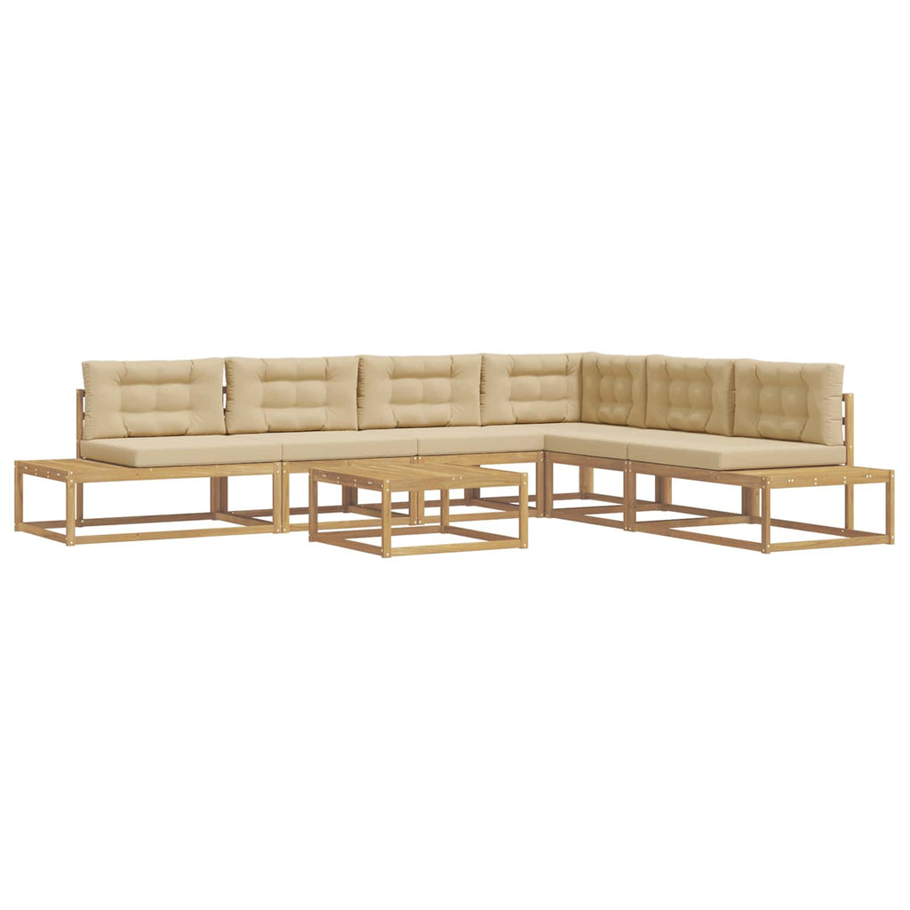 Outdoor-Sofagarnitur mit Kissen Weiß 79 x 79 x 37 cm Polyester