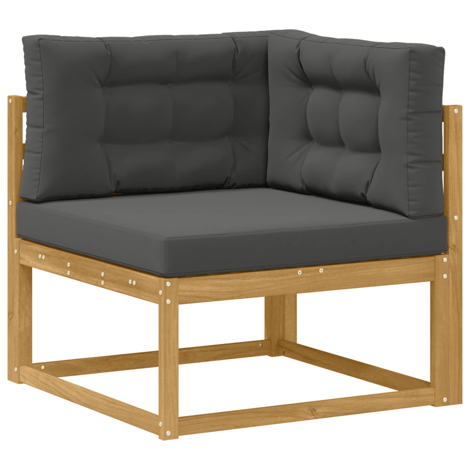 Outdoor-Sofagarnitur mit Kissen 11 pcs Weiß und Anthrazit
