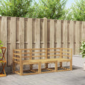 Outdoor-Sofagarnitur 3 pcs Weiß 185,5 x 63 x 73 cm
