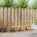 Outdoor-Sofagarnitur 3 pcs Weiß 189,5 x 63 x 73 cm