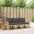 Outdoor-Sofagarnitur 3 pcs