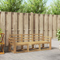 Outdoor-Sofagarnitur 3 pcs Weiß 194 x 63 x 73 cm