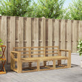 Outdoor-Sofagarnitur 3 pcs Weiß 197,5 x 63 x 73 cm