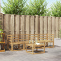 Outdoor-Sofagarnitur 5 pcs Weiß 59 x 59 x 37 cm