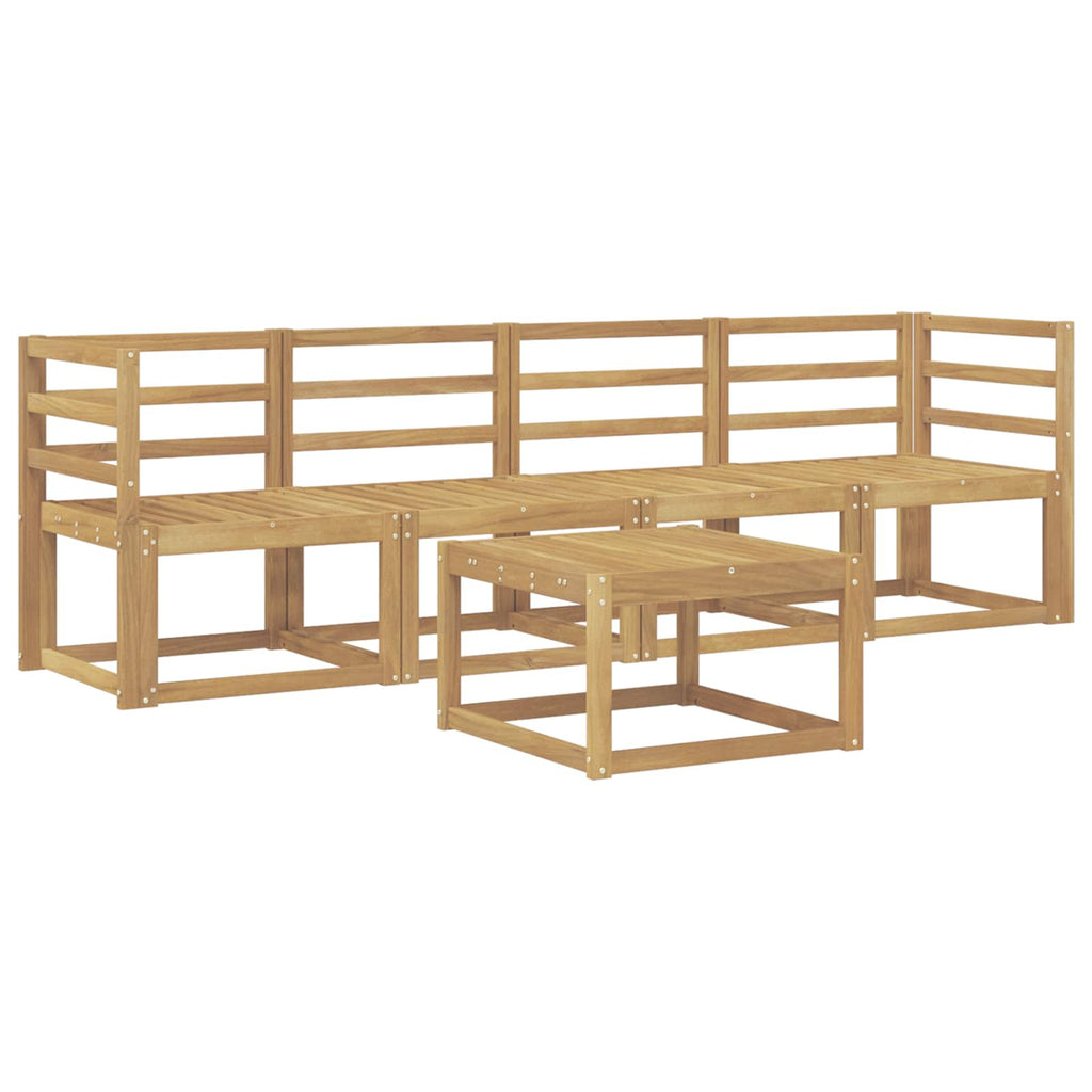 Outdoor-Sofagarnitur 5 pcs Weiß 59 x 59 x 37 cm
