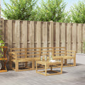 Outdoor-Sofagarnitur 5 pcs Weiß 59 x 59 x 37 cm