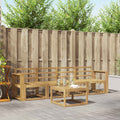 Outdoor-Sofagarnitur 5 pcs Weiß 59 x 59 x 37 cm
