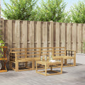 Outdoor-Sofagarnitur 5 pcs Weiß 59 x 59 x 37 cm