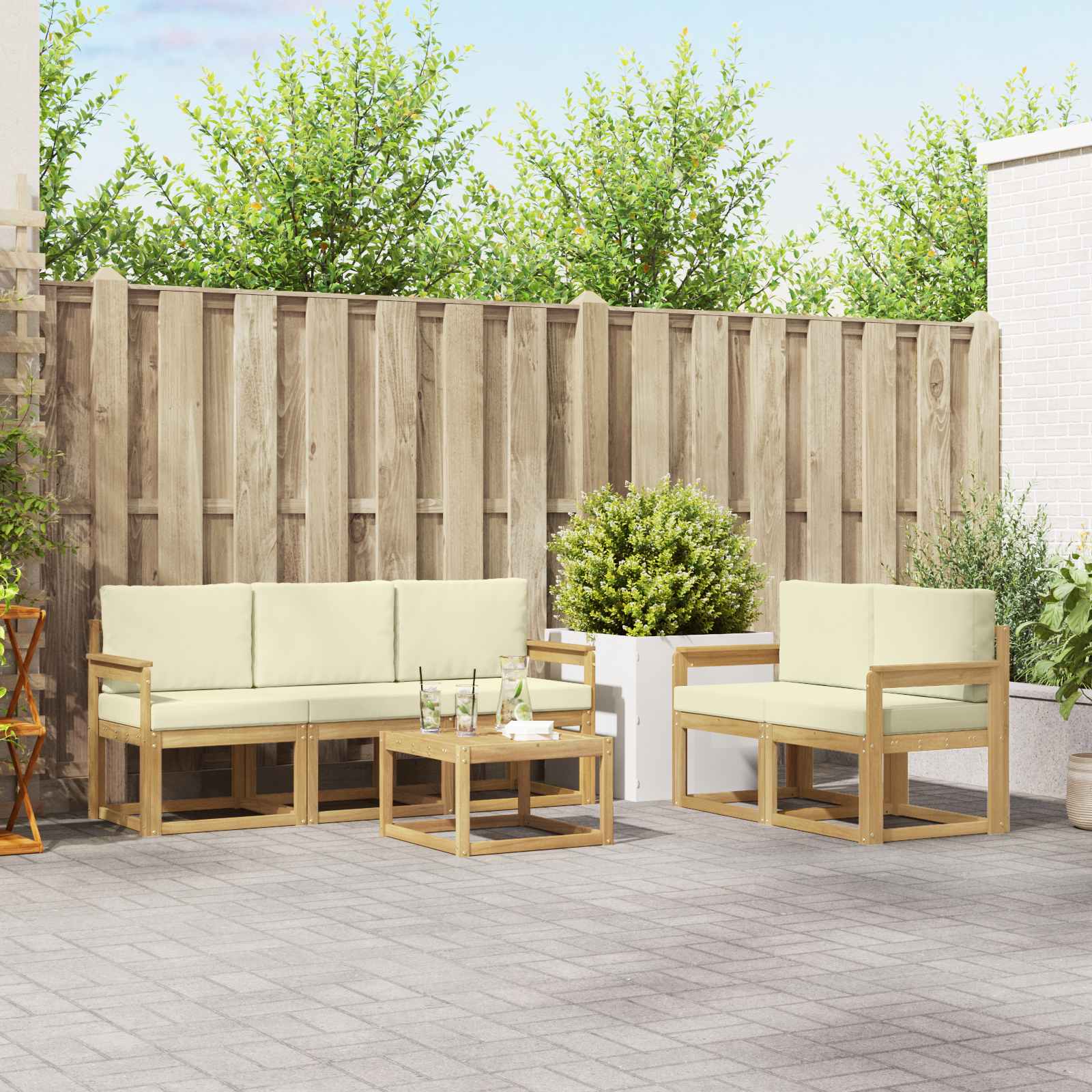 Outdoor-Sofagarnitur 6 pcs