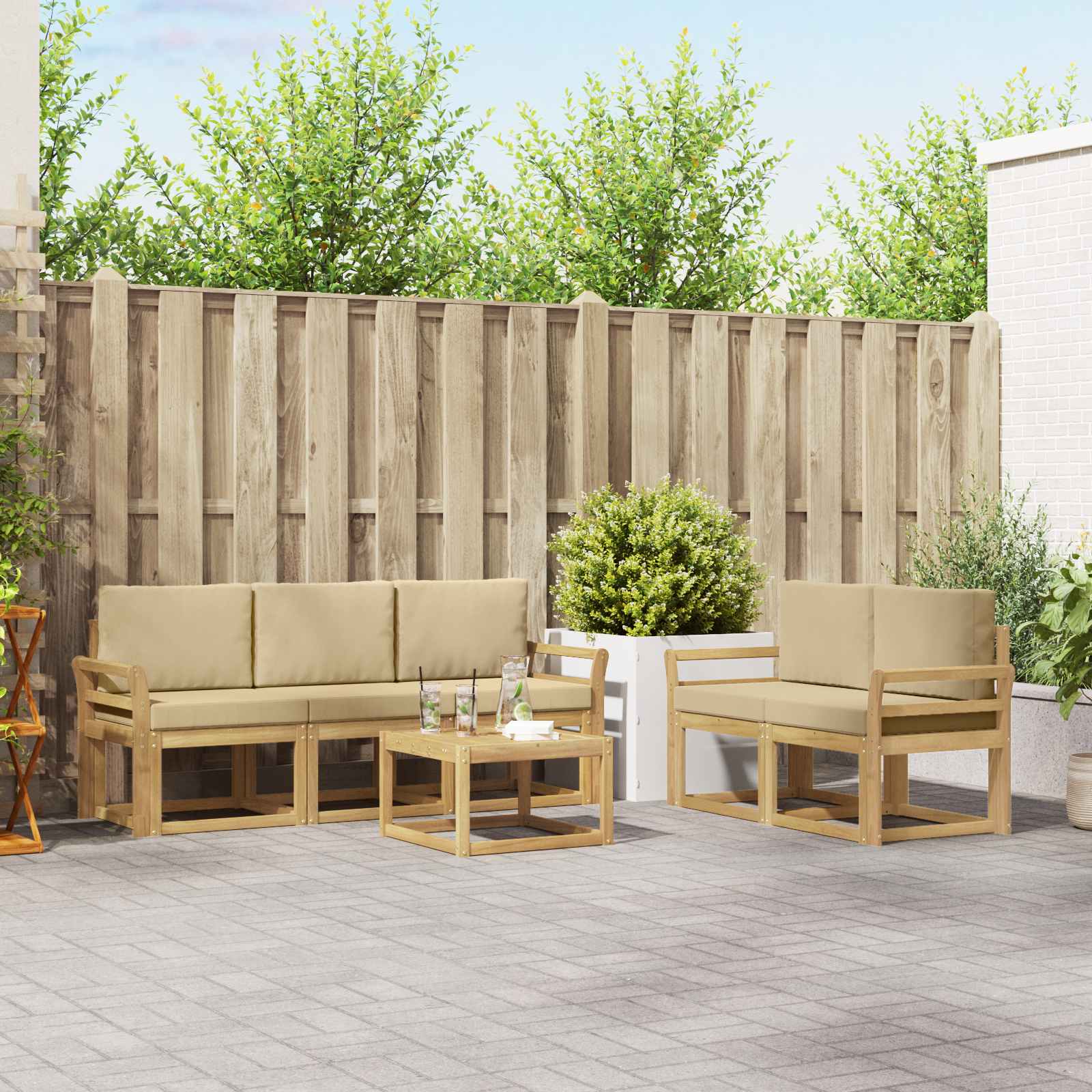 Outdoor-Sofagarnitur 6 pcs