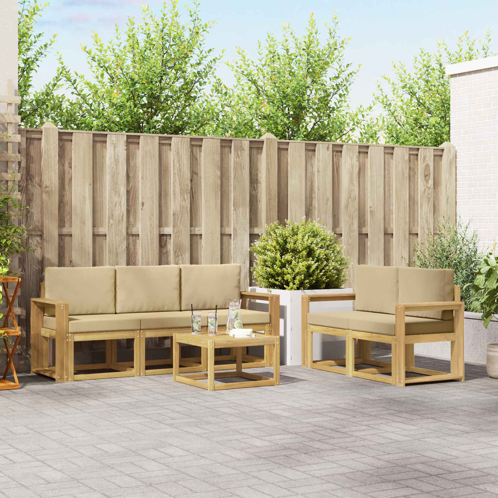 Outdoor-Sofagarnitur 6 pcs