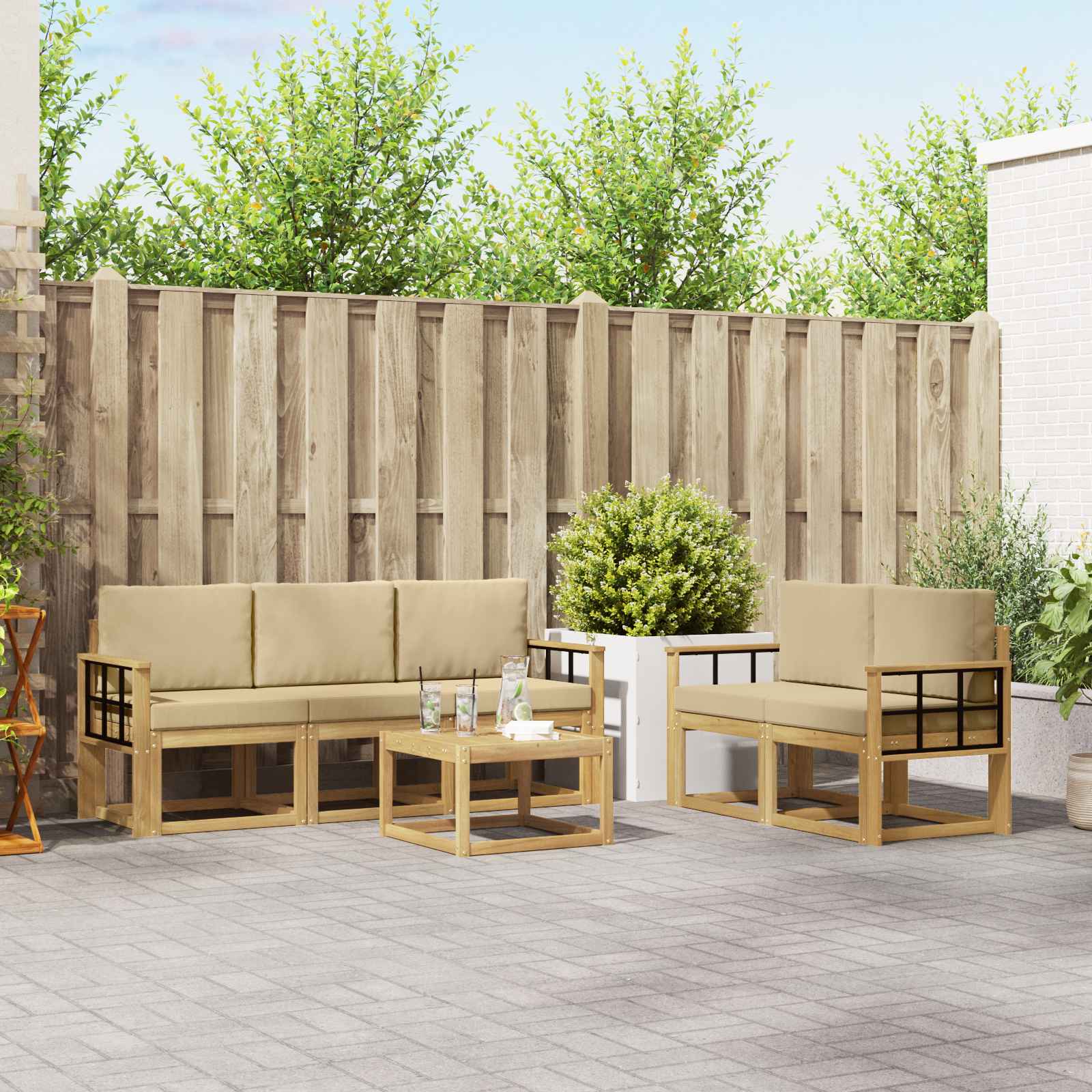 Outdoor-Sofagarnitur 6 pcs
