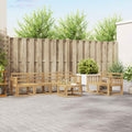 Outdoor-Sofagarnitur 7 pcs Weiß 59 x 59 x 37 cm