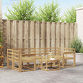 Outdoor-Sofagarnitur 7 pcs Weiß 59 x 59 x 37 cm