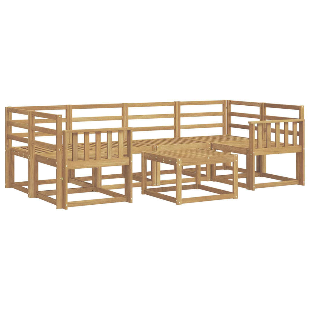 Outdoor-Sofagarnitur 7 pcs Weiß 59 x 59 x 37 cm