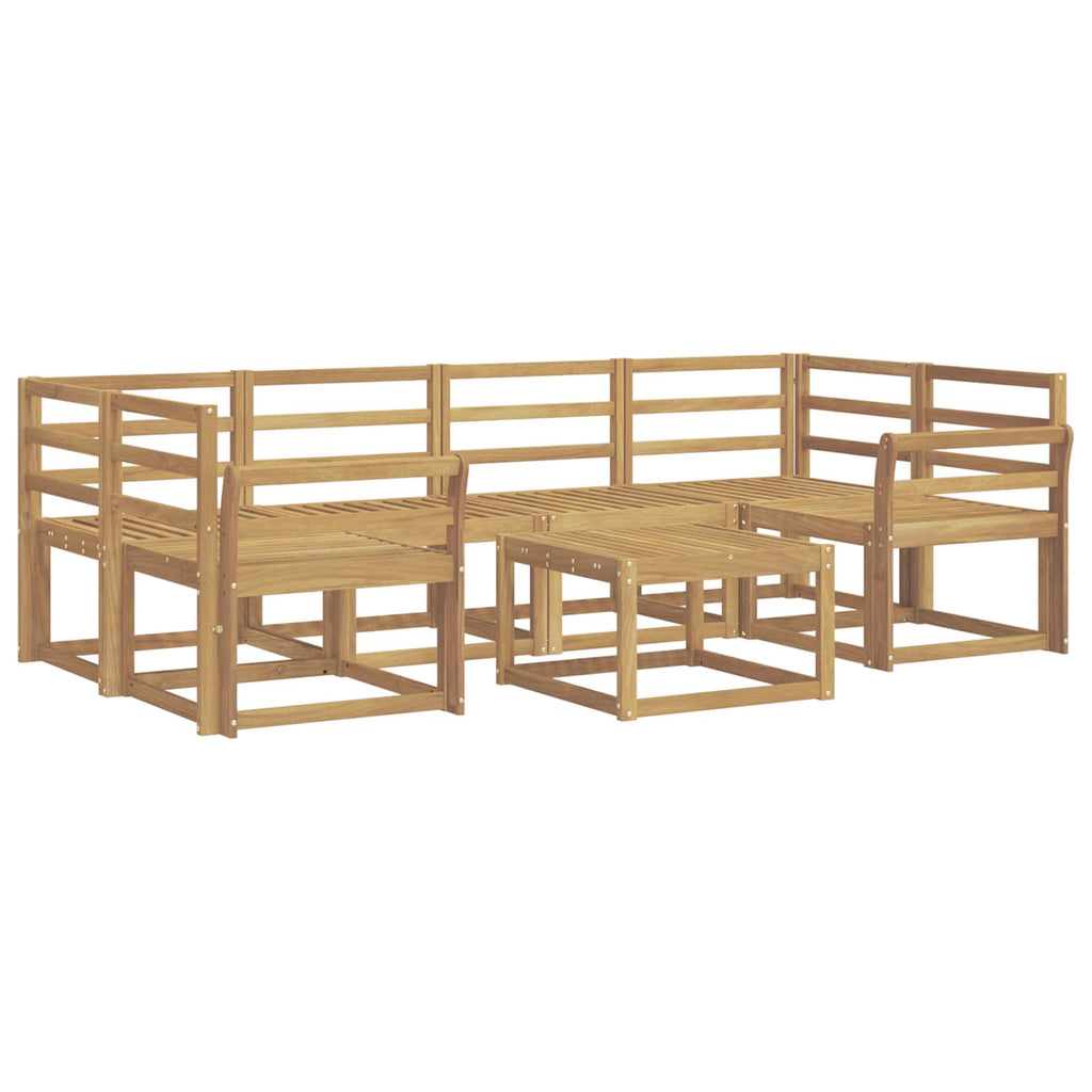 Outdoor-Sofagarnitur 7 pcs Weiß 59 x 59 x 37 cm