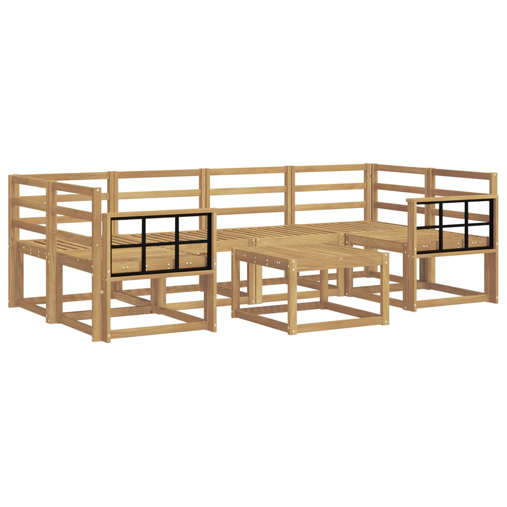 Outdoor-Sofagarnitur 7 pcs Weiß 59 x 59 x 37 cm