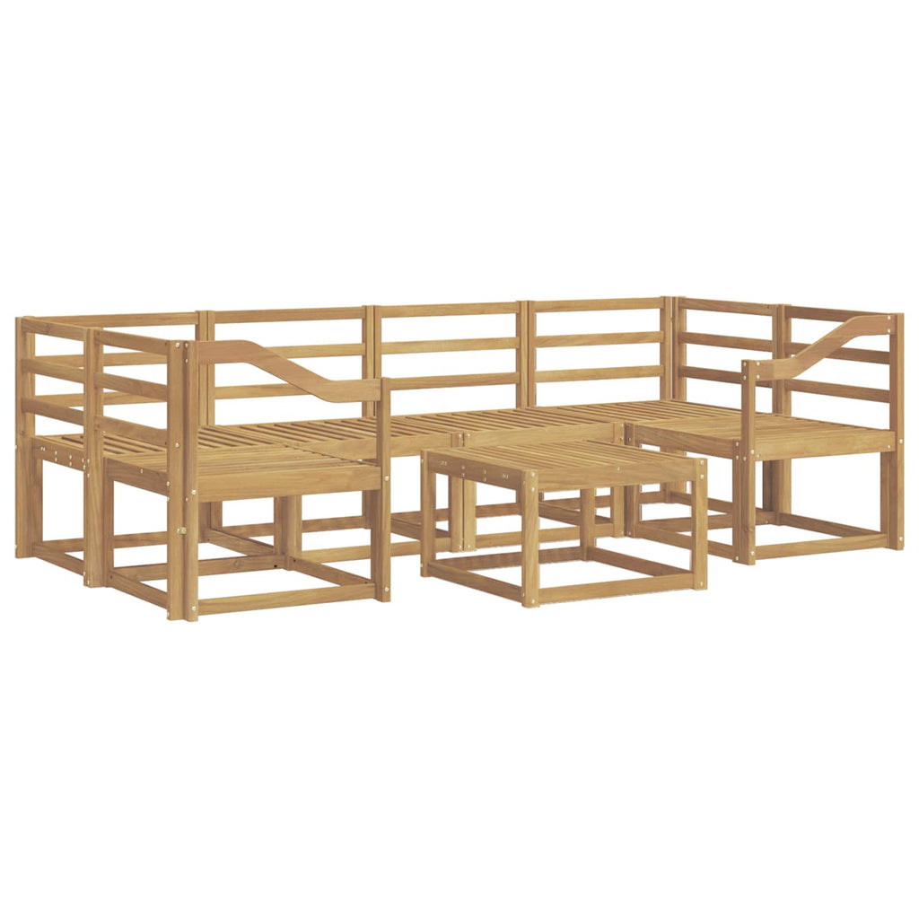 Outdoor-Sofagarnitur 7 pcs Weiß 59 x 59 x 37 cm