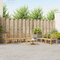 Outdoor-Sofagarnitur 8 pcs Weiß 59 x 59 x 37 cm