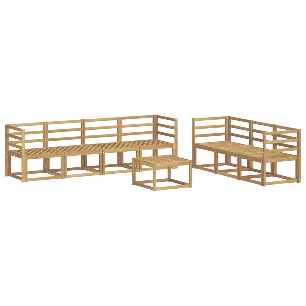 Outdoor-Sofagarnitur 8 pcs Weiß 59 x 59 x 37 cm