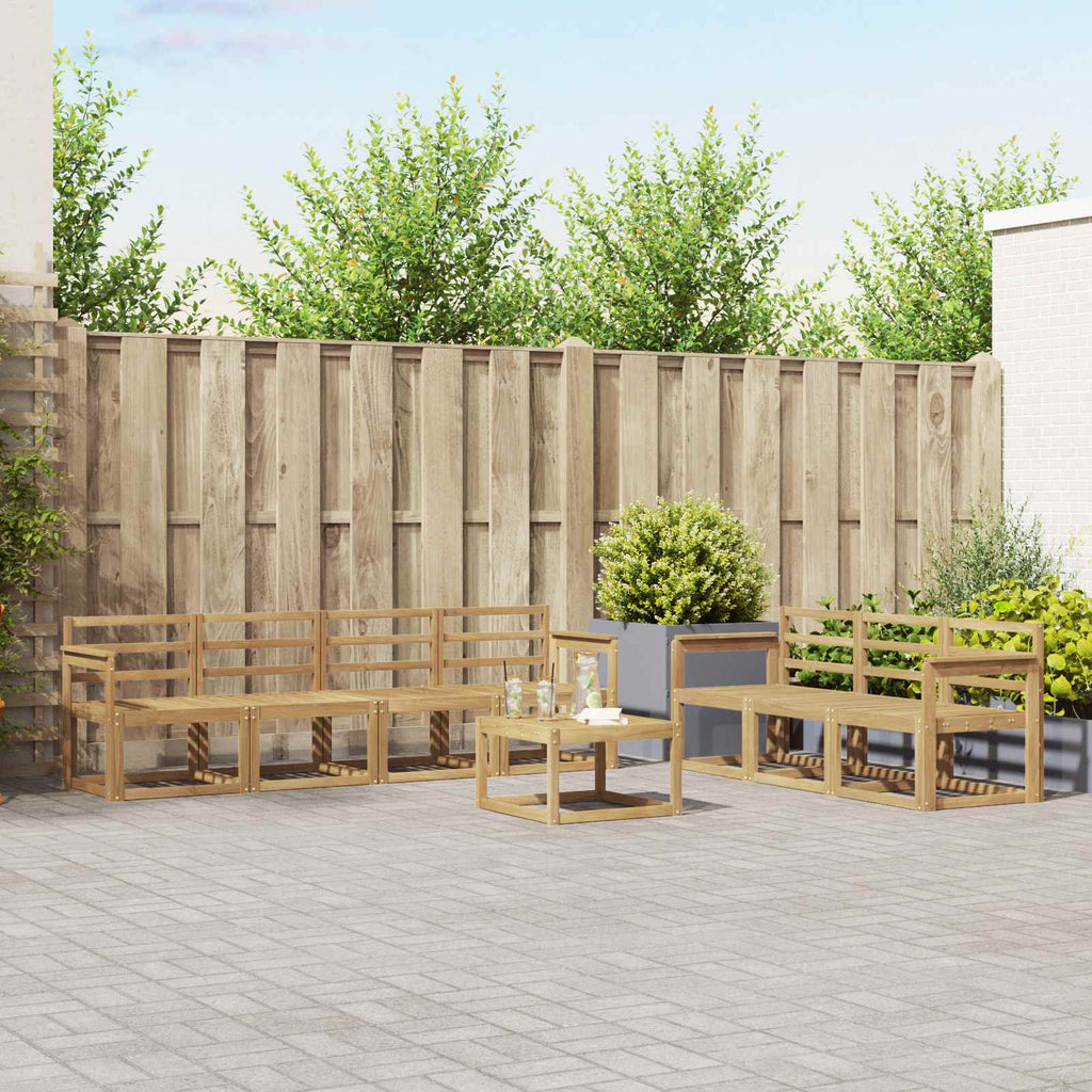 Outdoor-Sofagarnitur 8 pcs Weiß 59 x 59 x 37 cm