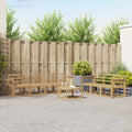Outdoor-Sofagarnitur 8 pcs Weiß 59 x 59 x 37 cm