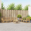 Outdoor-Sofagarnitur 8 pcs Weiß 59 x 59 x 37 cm