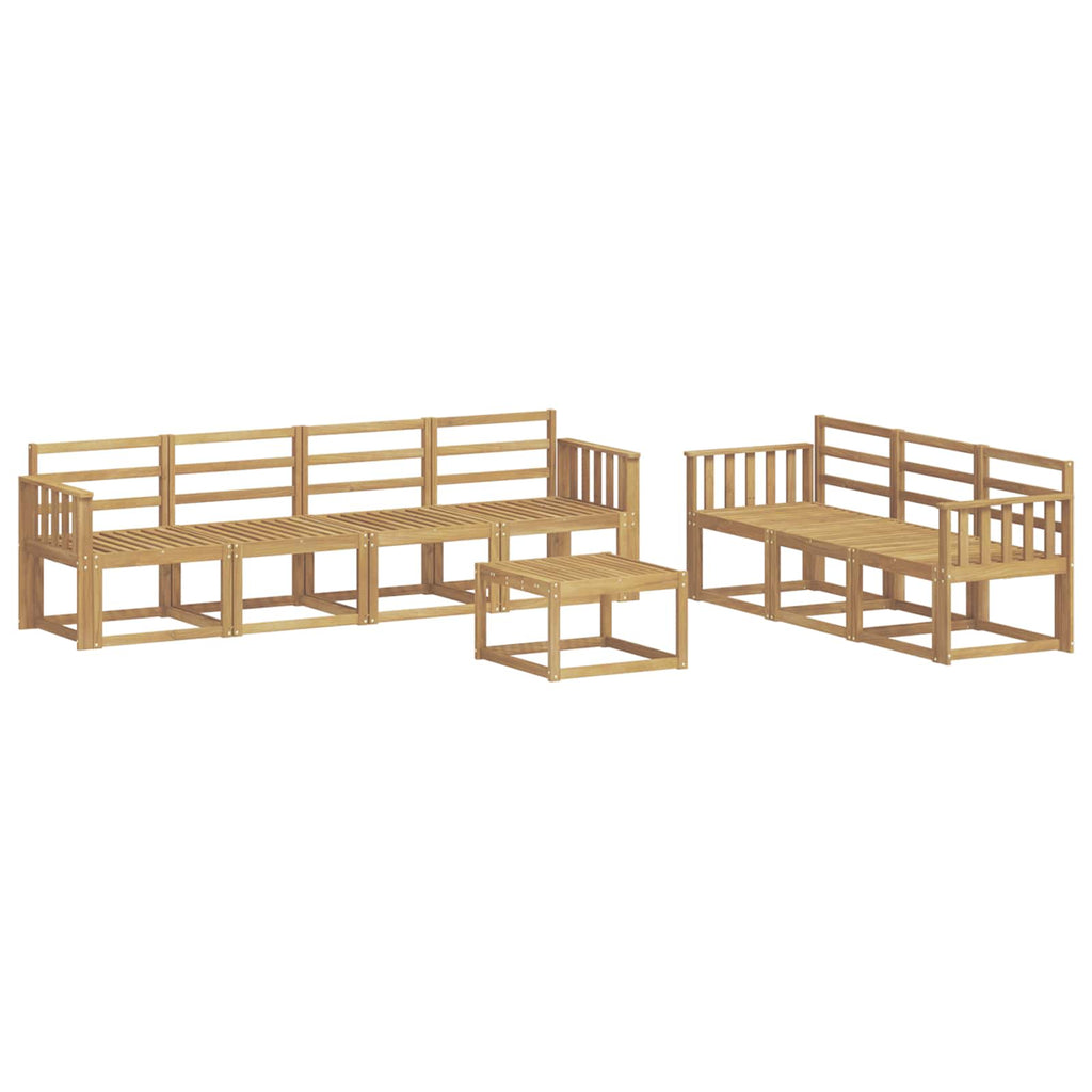 Outdoor-Sofagarnitur 8 pcs Weiß 59 x 59 x 37 cm