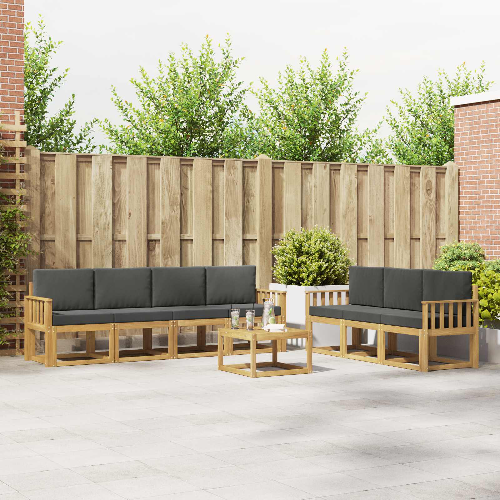 Outdoor-Sofagarnitur 7 pcs