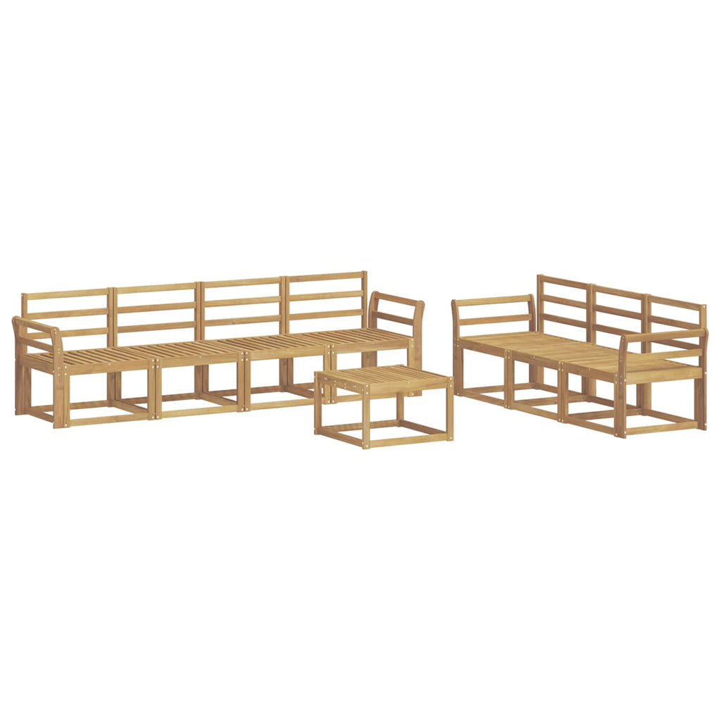 Outdoor-Sofagarnitur 8 pcs Weiß 59 x 59 x 37 cm