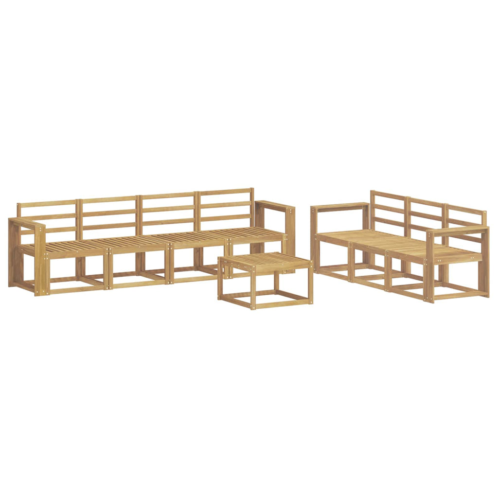 Outdoor-Sofagarnitur 8 pcs Weiß 59 x 59 x 37 cm