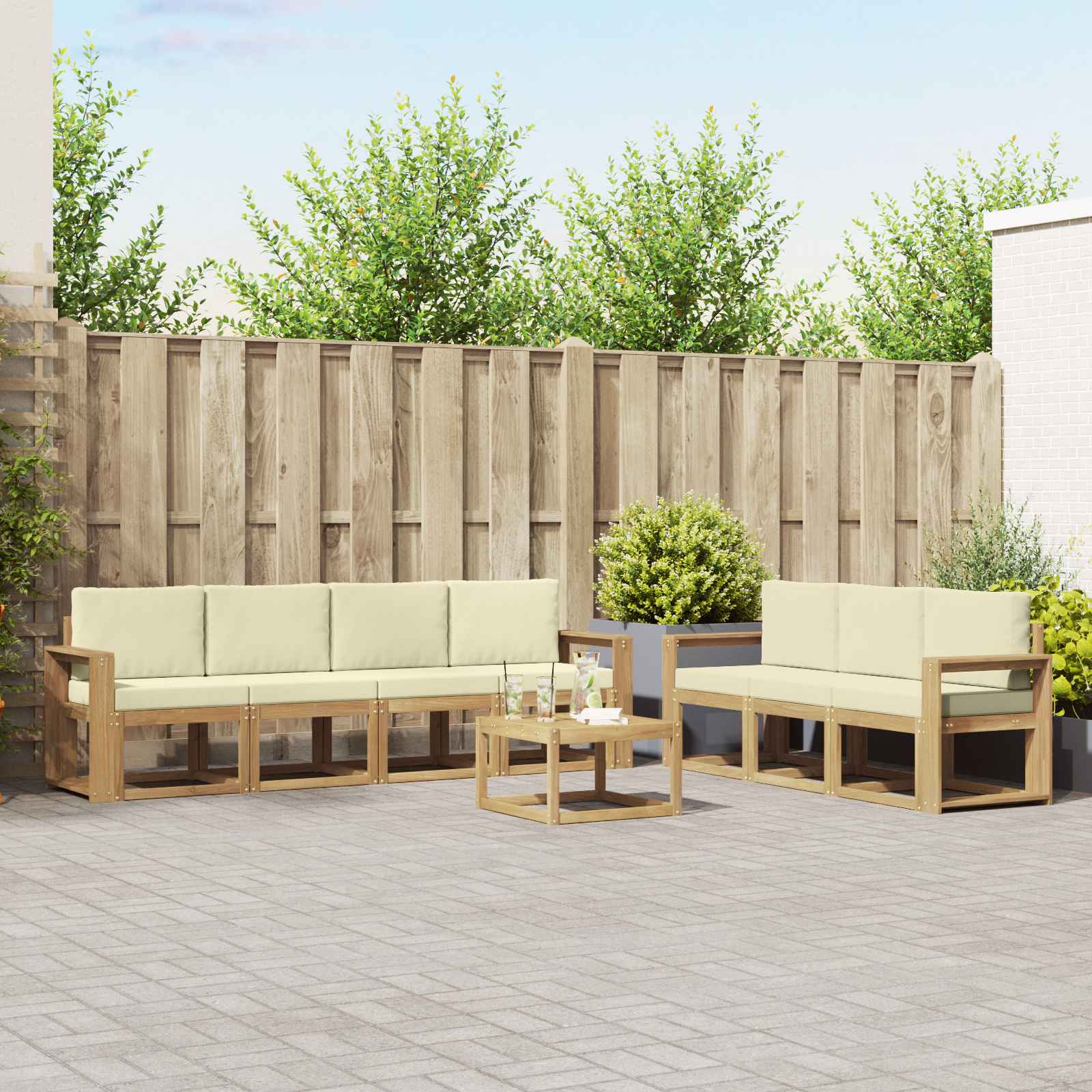 Outdoor-Sofagarnitur 7 pcs