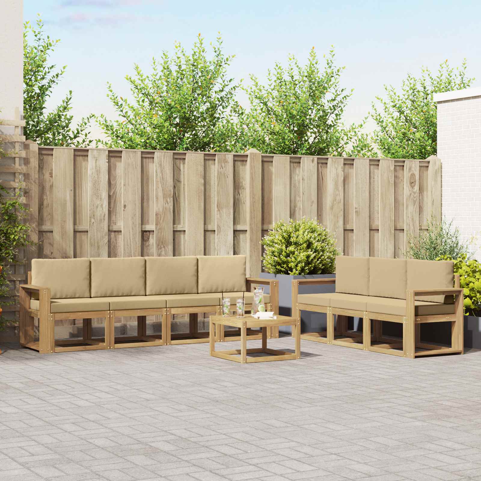 Outdoor-Sofagarnitur 7 pcs