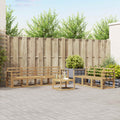 Outdoor-Sofagarnitur 8 pcs Weiß 59 x 59 x 37 cm