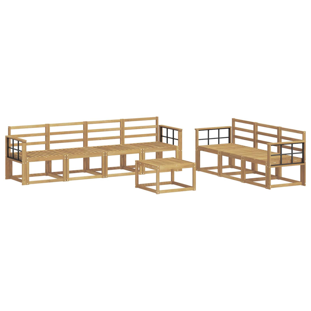Outdoor-Sofagarnitur 8 pcs Weiß 59 x 59 x 37 cm