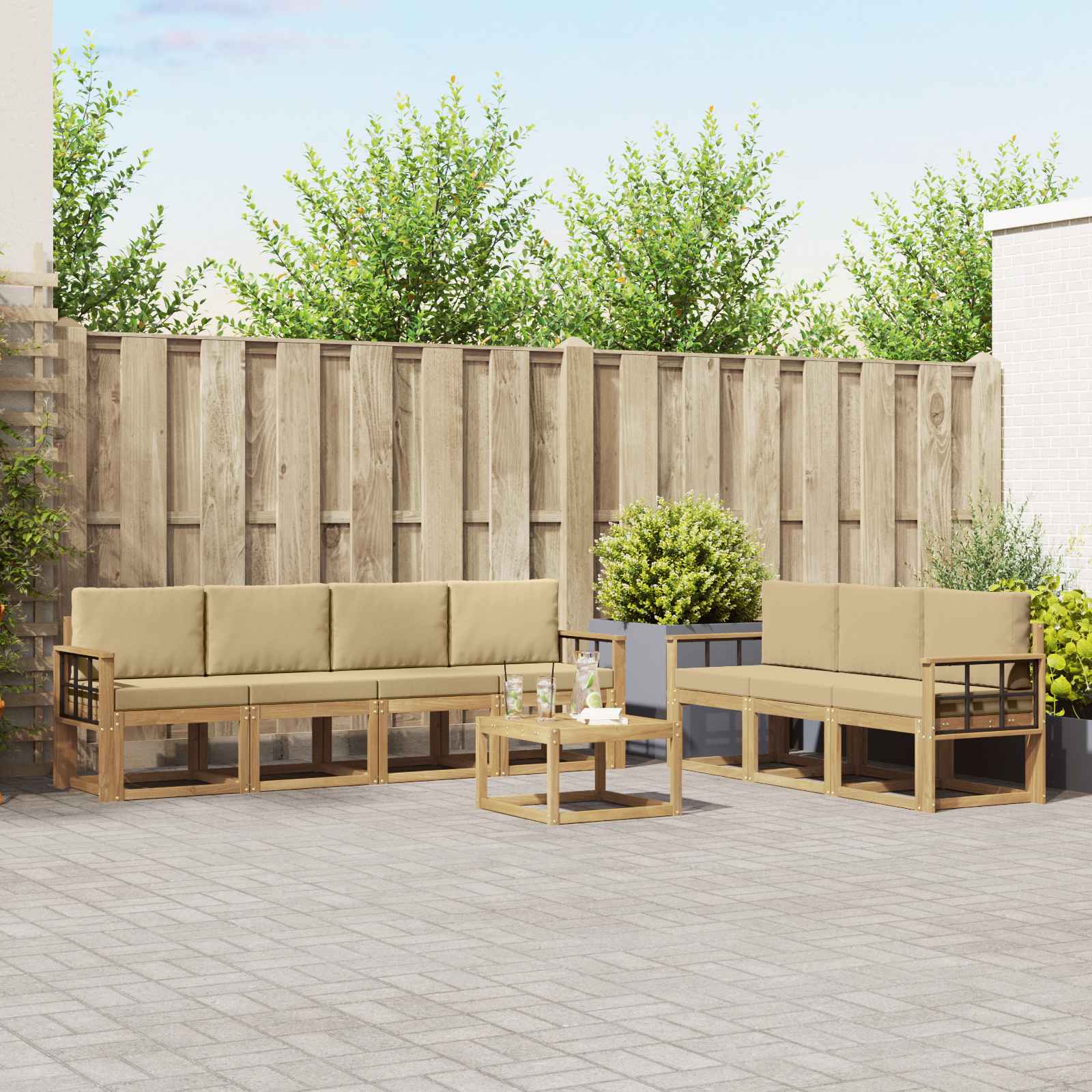 Outdoor-Sofagarnitur 7 pcs