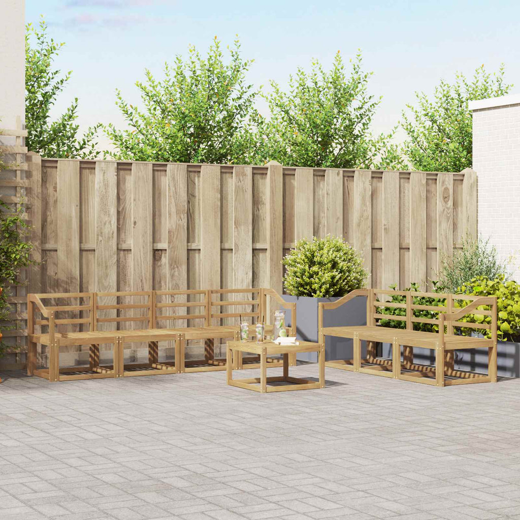 Outdoor-Sofagarnitur 8 pcs Weiß 59 x 59 x 37 cm