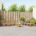 Outdoor-Sofagarnitur 8 pcs Weiß 59 x 59 x 37 cm